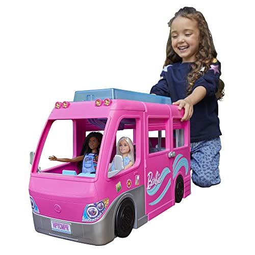 Barbie-Camper dei Sogni Playset con Veicolo, con Ruote, Piscina, Scivo...