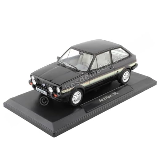 Norev NV182743 1:18 Ford Fiesta XR2 1981-Black Collectable Model, Multi