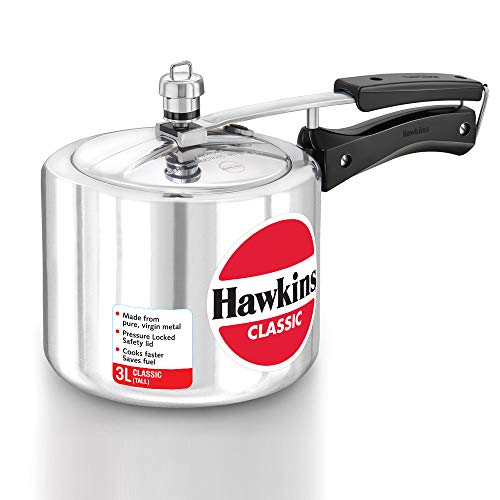 3 lt pressure cooker - Hawkins HACL3T New Classic Cooker 3 L / 3.15 Quart Tall, Small, Silver