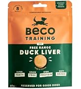 Beco Dog Treats - 60g x 10 Packs, Duck Liver with Sage & Carrot