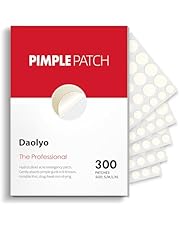 Daolyo Pimple Patches for Face, 4 Size 300 Counts Acne Patches, Hydrocolloid Patches for Covering Zits and Blemishes, Spot Stickers with Salicylic Acid, Tea Tree Oil &amp; Calendula Oil