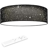 Navaris 22W LED Ceiling Light - 40cm Diameter Remote Controlled Star Light Effect Ceiling Lamp wi...