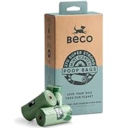 Beco Strong & Large Poop Bags - 270 Bags (18 Rolls of 15) - Mint Scented - Dispenser Compatible D...