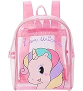 VALICLUD Unicorn Backpack See Through Backpack Unicorn Clear Bag Pink Clear Backpack Clear Mini B...