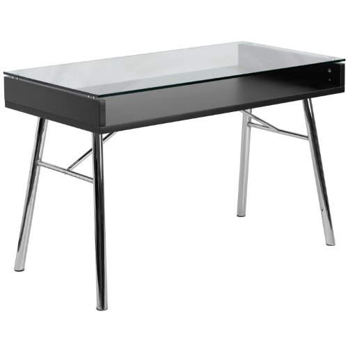 Brettford Desk with Tempered Glass Top