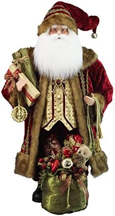 Windy Hill Collection 36" Inch Standing Ol' World Traditional Santa Claus Christmas Figurine Figure Decoration 368070