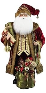 Windy Hill Collection 36&#34; Inch Standing Ol&#39; World Traditional Santa Claus Christmas Figurine Figu...