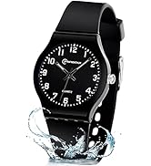 Kids Analog Watch for Girls Boys Waterproof Learning Time Wrist Watch Easy to Read Time WristWatc...