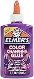 Elmer's Color Changing Liquid Glue | Makes Slime That Changes Color As You Play, Pink to Purple, 5 oz.