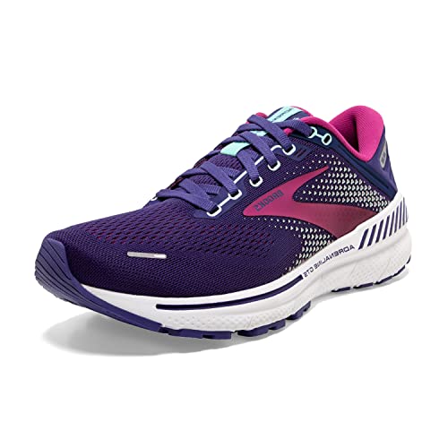 Brooks Adrenaline Gts 22, Scarpe da corsa Donna, Blu (Navy Yucca Rosa)...