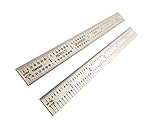 PEC Tools USA 6' Flexible Stainless 5R Machinist Engineer ruler / rule 1/64, 1/32, 1/10, 1/100