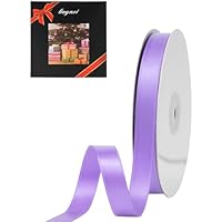  LIUYAXI Light Pink Satin Double Faced Ribbons (5/8 Inch x 25 Yards)