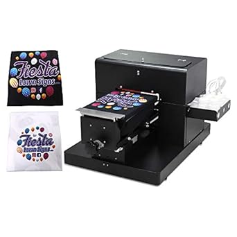 HRM - Impresora DTG Printer A4 de superficie plana para camisetas, sudaderas con capucha y pantalones, máquina de impresión multicolor