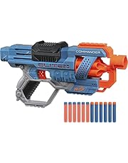 Hasbro E9485EU4 Nerf Elite 2 Commander RD-6 Blaster, 12 Nerf Darts, 6-Dart Rotationstrommel, Tactical Rail Steckschienen, Befestigungspunkte