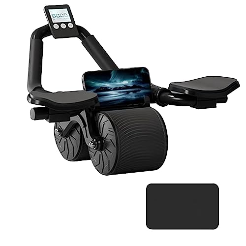 Uota Ab Roller Wheel with Elbow Support, Automatic Rebound Abdominal Wheel,Ab Roller for Abdominal Exercise Machine,Abs Workout Equipment,Trainer Fitness Belly Training for Men & Women