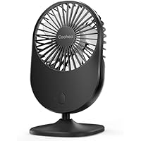 Coohea USB Powered 3 Wind Speeds Portable Desk Fan 