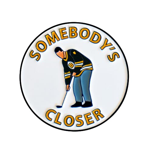 Play and Repeat Happy Gilmore Somebodys Closer Golf Ball Marker with Magnetic Hat Clip - Funny Golf Gift for Men - Golf Accessories and Gifts