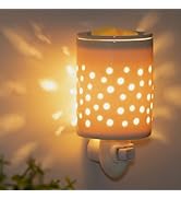 Plug in Wall Wax Melt Warmer Ceramic Electric Wax Burner Scented Essential Oil Burner Fragrance M...