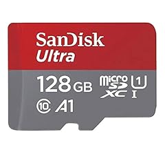 SanDisk Ultra UHS I 128GB MicroSD Card 140MB/s R, for Smartphones, 10 Y Warranty