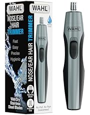 Wahl Clipper Battery Operated, Precision Ear and Nose Hair Trimmer for Men, Hygienic Nose Trimmer with Rinseable Blade for Easy Cleaning, Perfect for Travel – Model 3026462