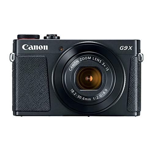 Canon PowerShot G9 X Mark II Compact Digital Camera w/ 1 Inch Sensor and 3inch LCD - Wi-Fi, NFC, & Bluetooth Enabled (Black), 6.30in. x 5.70in. x 2.50in.