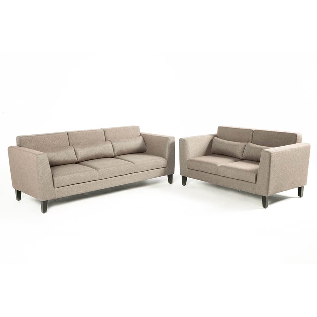 Wakefit Snoozer 5 Seater Sofa Set 3+2 (Fabric, Omega Pearl)