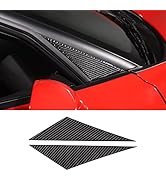 Qiosreui Car Front Windshield A-Pillar Trim Cover for Chevrolet Corvette C6 2005-2013, Windshield...