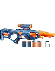 NERF Elite 2.0 Eaglepoint RD-8 Blaster, 8-Dart Trommel, Abnehmbares Fernrohr und Abnehmbarer Lauf, 16 Darts, Bolzen, Mehrfarbig