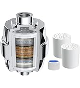 Hibbent Shower Filter for Hard Water, High Output Shower Head Filter to Remove Chlorine and Fluor...