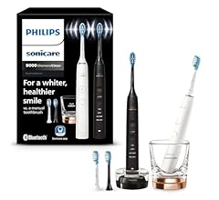 Philips Sonicare DiamondClean 9000 elektrische Zahnbürste, Doppelpack,Zahnbürste mit Schalltechnologie inklusive App, Druck…