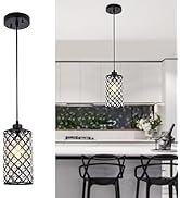 Niloah Pendant Lights Kitchen Island, Farmhouse Pendant Lighting, Crystal Pendant Light, Single K...