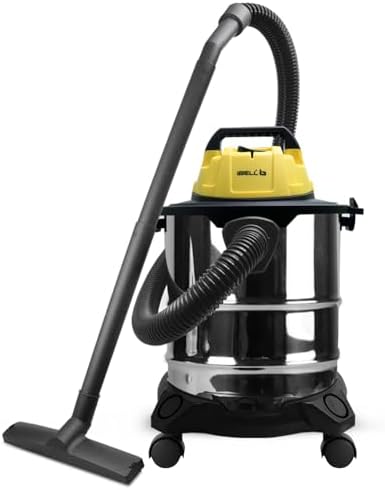 IBELL 2012WBPLUS Vacuum Cleaner 20L, 1400W, with Wet and Dry Blowing & Suction, 410 Grade Steel Drum (Yellow)