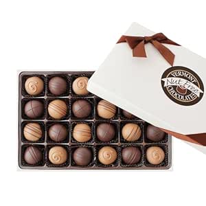 Vermont Nut Free Chocolates Boxed Chocolates (Truffle Assortment) 24-Piece, Nut-Free, Egg-Free, Kosher