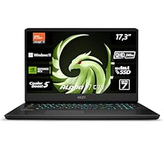 MSI Alpha 17, Gaming Laptop, 17,3" QHD, AMD Ryzen™ 7 7840HX Prozessor, 32 GB DDR5-5200 RAM, 1 TB, NVIDIA® GeForce RTX™ 4070…