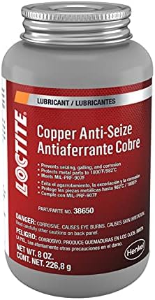 Loctite 555336 Copper Anti-Seize Lubricant Brush Top, 8-oz.