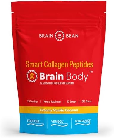 Brain Body Collagen Peptides Powder - Vital Proteins from Collagen Peptides Powder Supplement for Skin, Muscle, and Joints - Collagen Supplements for Women and Men - 25 Servings - 875 Grams