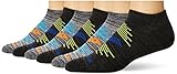 Saucony Men's Multi-pack Mesh Ventilating Comfort Fit Performance No-Show Socks