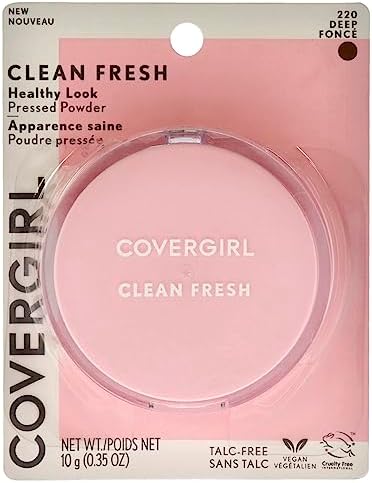 COVERGIRL COVERGIRL Clean Fresh Pressed Powder, Deep, 0.35 Ounce, 220 Deep (99350052598)