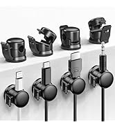 LOTUNY Cable Clips, 8 Pack Cord Organizer [Cable Smooth Adjustable] Adhesive Cable Management Wir...