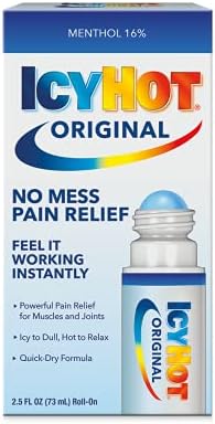 Icy Hot Original Medicated Pain Relief Liquid with No Mess Applicator, 2.5 Fluid Ounces