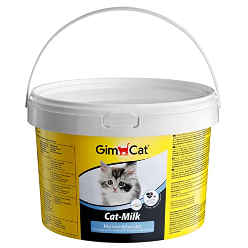 GimCat Cat-Milk modersmjölksersättning - Vitaminrik kattmjölk med taurin och kalcium - 1 hink (1 x 2 kg)