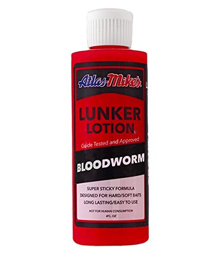 Atlas Mike's Lunker Lotion, Blood Worm, Regular