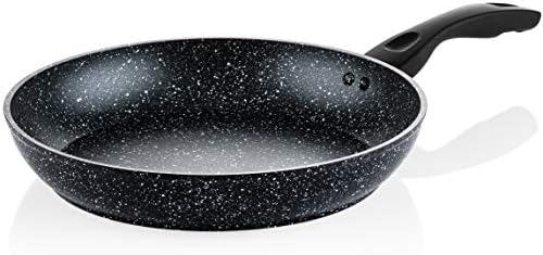 Westinghouse Non Stick Frying Pan - Ø 30 cm Fry Pan for Induction Gas Electric & Ceramic Hob - Black Marble