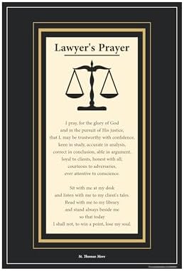 Anne Print Solutions® Advocate Lawyer Prayer Poster Size 13 X 19 Inch* (Without Frame) Pack Of 1 Pcs Multicolor