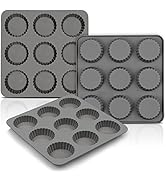 Palksky Chocolate Almond Peanut Butter Cup Mold - (3PCS) 9 Cup Bite Size Fat Bombs Snack Baking P...