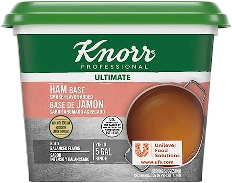 Knorr Professional Ultimate Ham with Smoke Flavor Paste Base Gluten Free, No Artificial Flavors or Preservatives, No MSG added, Colors from Natural Sources, 1 Pound (Pack of 6)