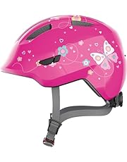 ABUS Kinderhelm Smiley 3.0 - Fahrradhelm mit tiefer Passform, kindergerechten Designs &amp; Platz für einen Zopf - für Mädchen und Jungs