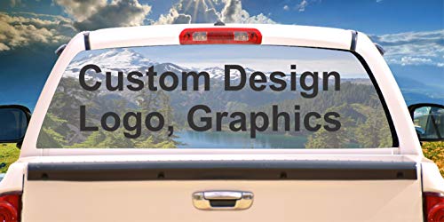 Custom Personalized Rear Window Mural, Decal, or Tint( Choose Size or Send Your own Measurements) (Med-18x58)