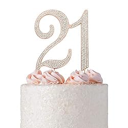 21 cake topper