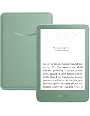 New Amazon Kindle (16 GB) - Lightest and most compact Kindle, with glare-free display, faster page turns, adjustable front light, and long battery life - Matcha